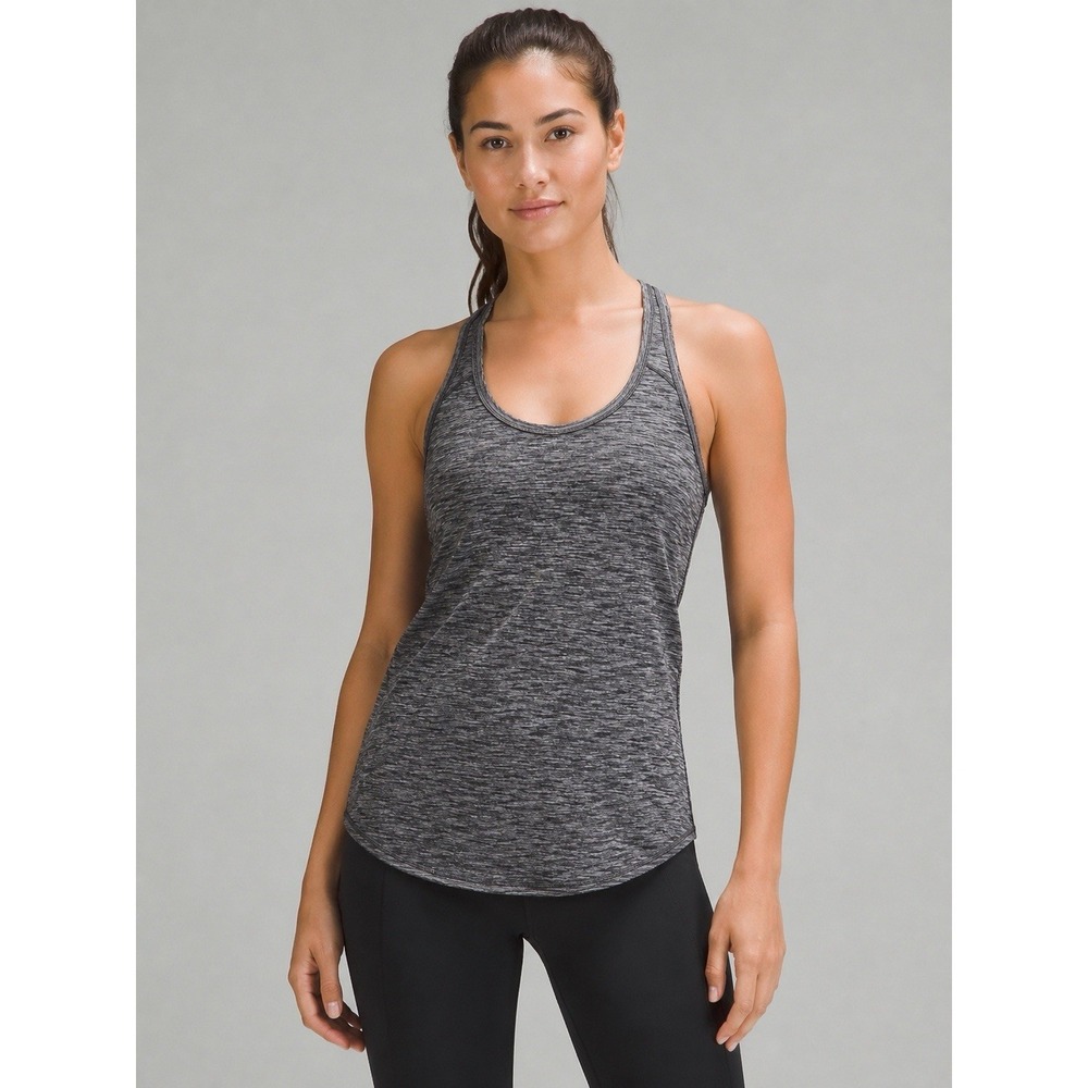 Lululemon Gray Heather Racerback Tank Top Women's Small Yoga Athletic Gym